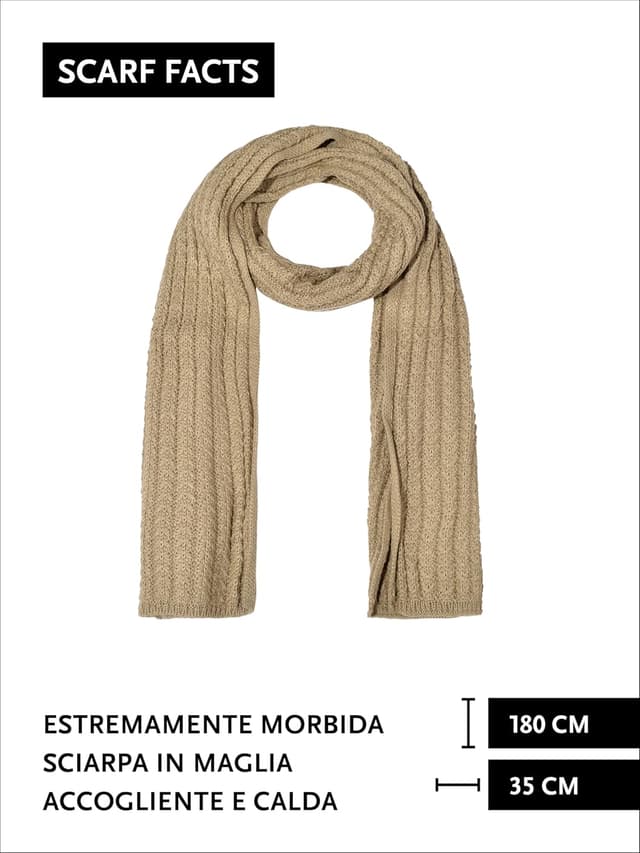 Thumbnail 2 de DonDon sciarpa in lana donna calda e morbida