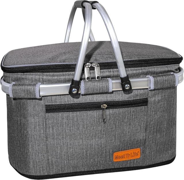 Thumbnail 6 de ABIUBIU Kühltasche Einkaufskorb mit Isolierung, 26 Liter, 100% wasserdicht – große Kühlbox fürs Büro und Unterwegs