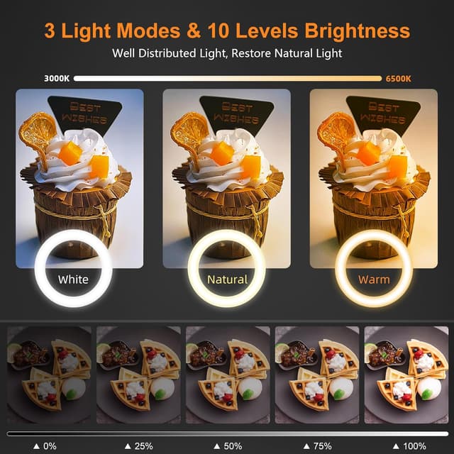 Detalle de Evershop Ring Light 10" with Tripod