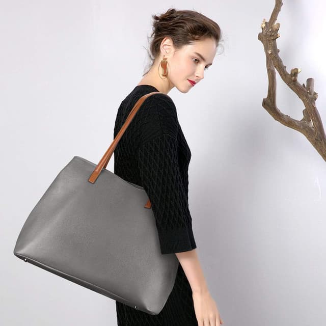 Thumbnail 2 de S-ZONE Sac à main cuir souple 13 pouces