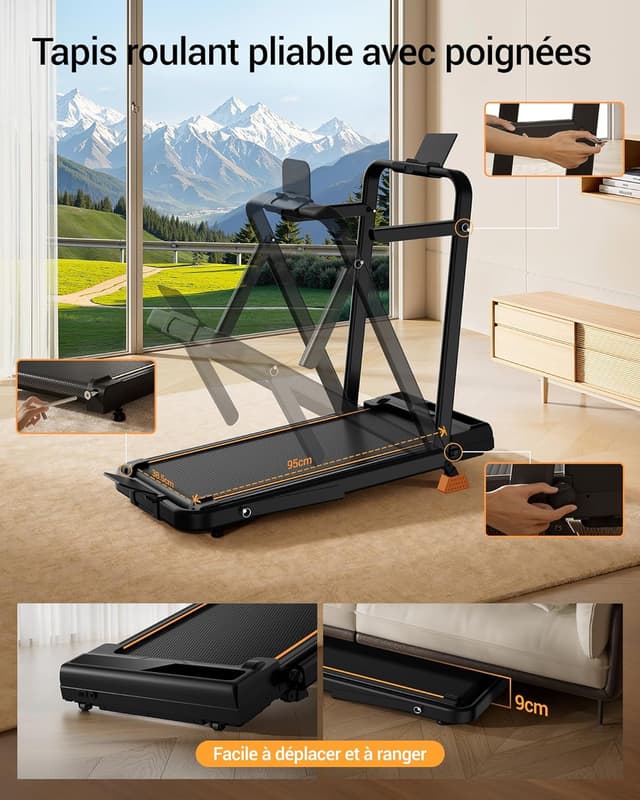 Thumbnail 5 de LONTEK Tapis de marche 6 en 1 pliable inclinable