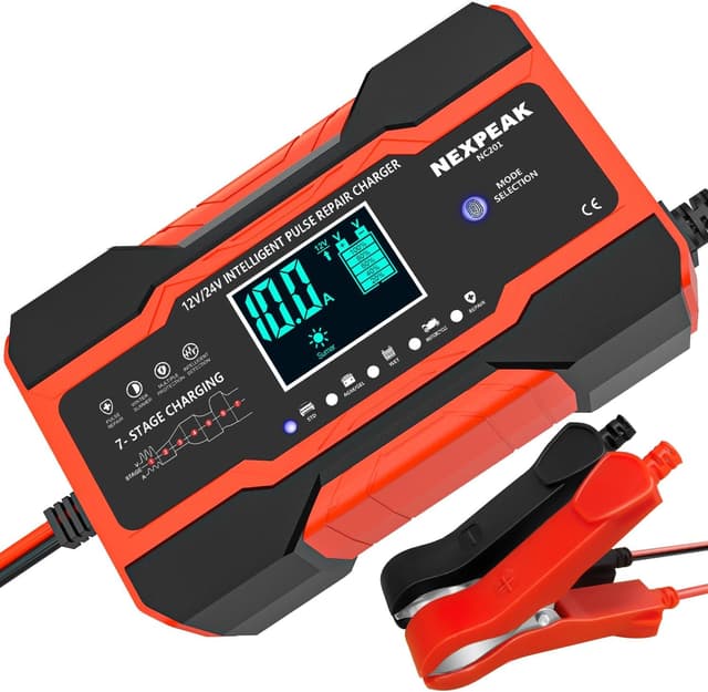 Imagen de NEXPEAK NC201 10-Amp battery charger en OfertitasTOP