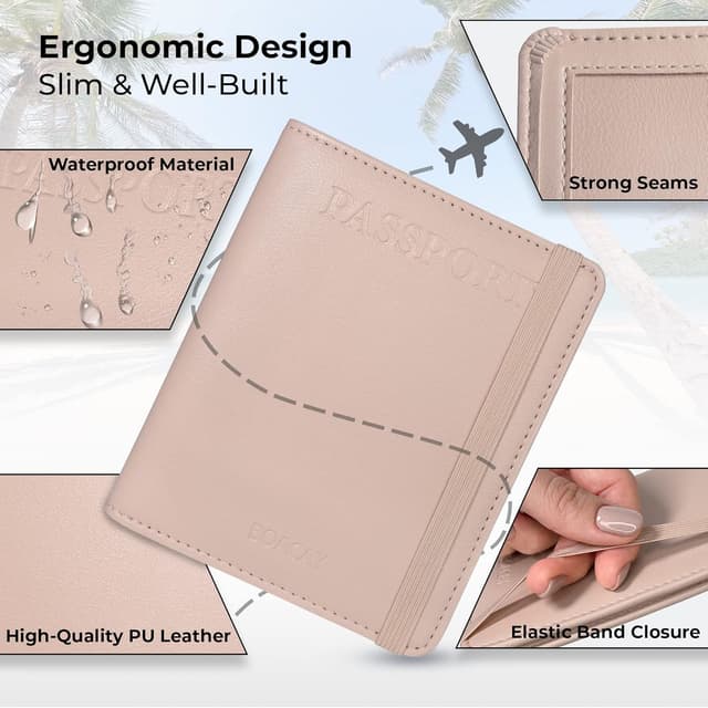 Thumbnail 4 de BOACAY Reisepasshülle 11,5 x 1,3 x 14 cm