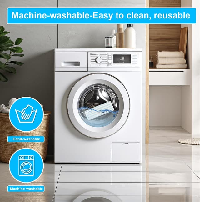 Detalle 2 de ACOMTUO lot de 3 serpillières microfibres pour balai à franges Leifheit Profi XL