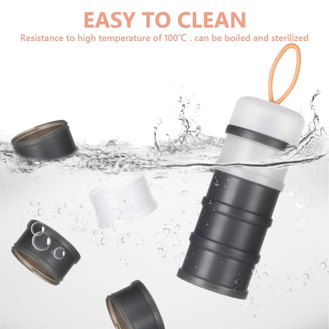 Detalle 1 de Vicloon Milchpulver Portionierer 4 Fächer