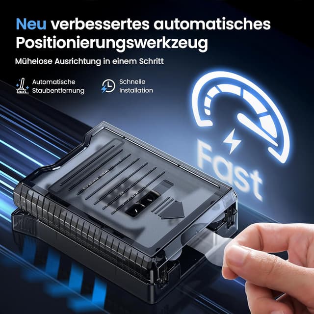 Detalle de UniqueMe Displayschutzfolie für Apple Watch 44/45 mm (4 Stück) – HD TPU mit einfacher Anbringung