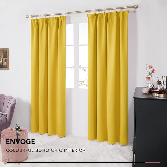 Thumbnail 2 de Deconovo Verdunkelungsvorhang 175x140 cm Dunkelgrau