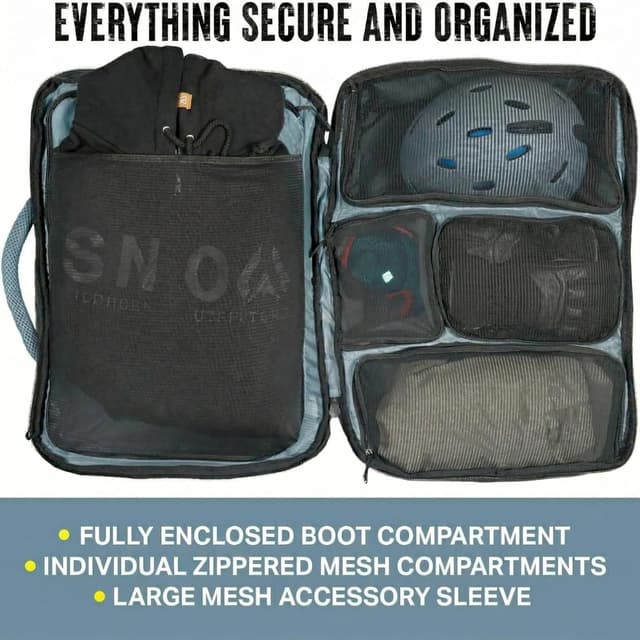 Detalle de Wildhorn Brimhall Ski Boot Bag for Travel