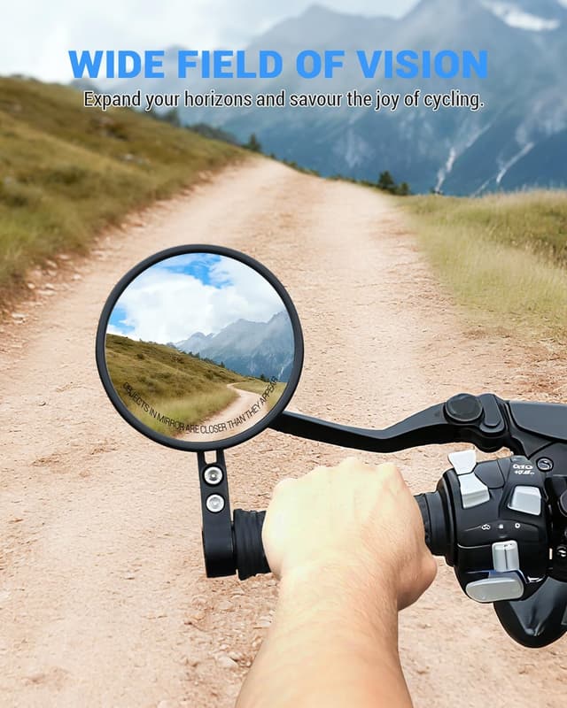 Thumbnail 4 de SUPAREE E24 Approved 360° Adjustable Motorcycle Mirrors 2-pack 🏍