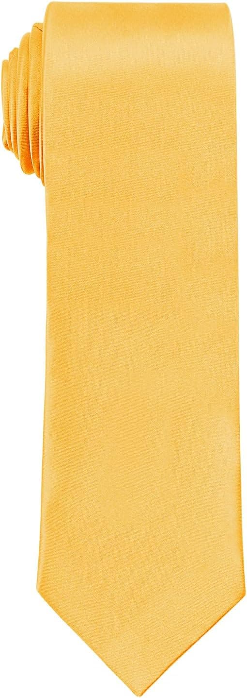 Thumbnail 7 de URAQT Corbata Hombre clásica ✨, 8cm, amarilla dorada