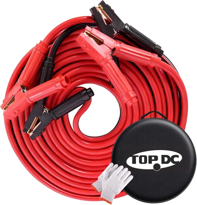Detalle de TOPDC 0 Gauge 30 ft Jumper Cables 1000Amp