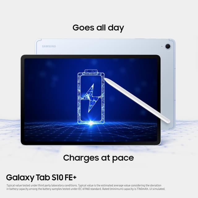 Thumbnail 6 de Samsung Galaxy Tab S10 FE+ (Android) Wi‑Fi Tablet, 13.1" Display, 128GB, 8GB RAM, S Pen Included, Grey – UK Version