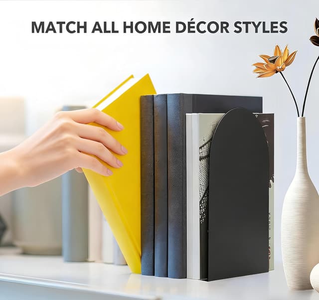 Detalle 1 de Deefongo Buchstütze Metall Set mit 6 Stück