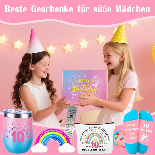 Detalle de Giftota Geburtstagsgeschenk zum 10. Geburtstag für Mädchen (Set mit 6 Überraschungen)