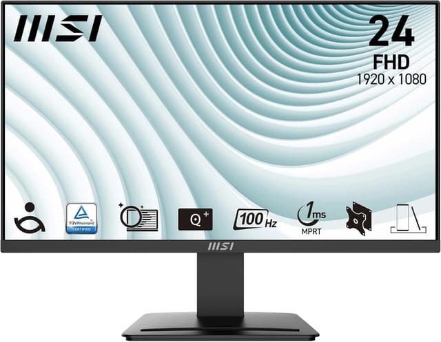 Detalle de MSI PRO MP2412 23.8-inch Full HD Office Monitor (VA, 100Hz, speakers, VESA)