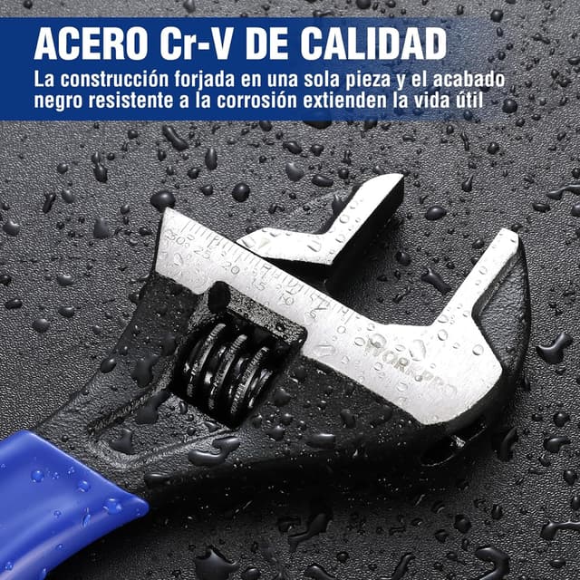 Detalle de WORKPRO Llave Inglesa 200 mm 30 mm