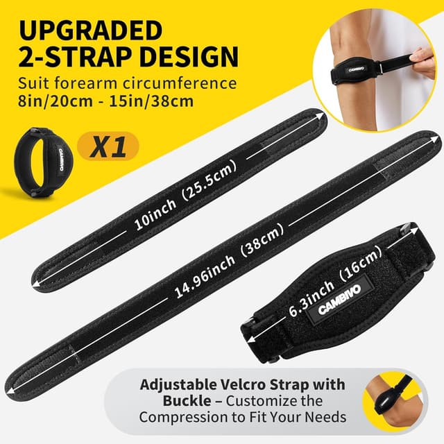 Detalle de CAMBIVO tennis elbow support strap