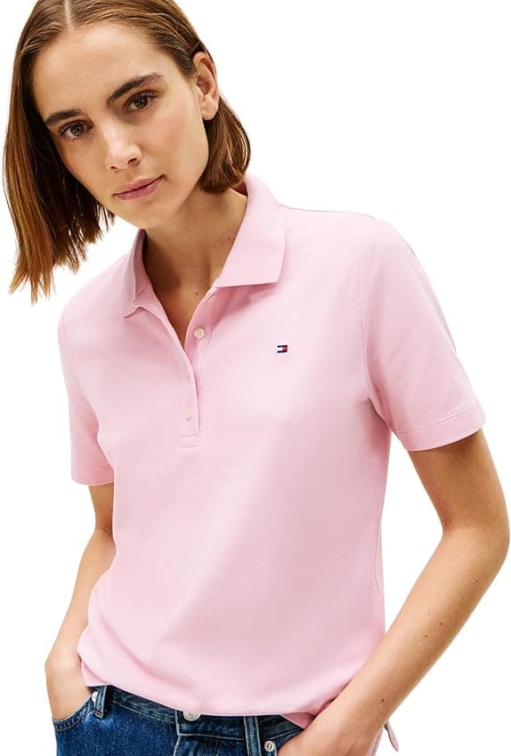 Thumbnail 2 de Tommy Hilfiger 1985 Reg Pique Polo S/S XS para mujer 👕