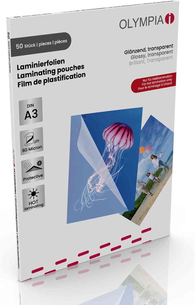 Detalle de Pochettes plastification A3 80 microns