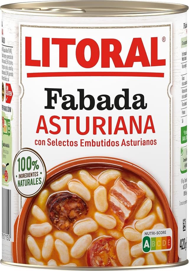 Thumbnail 2 de LITORAL Fabada Asturiana Sin Gluten 🍲 Pack 6x420 g