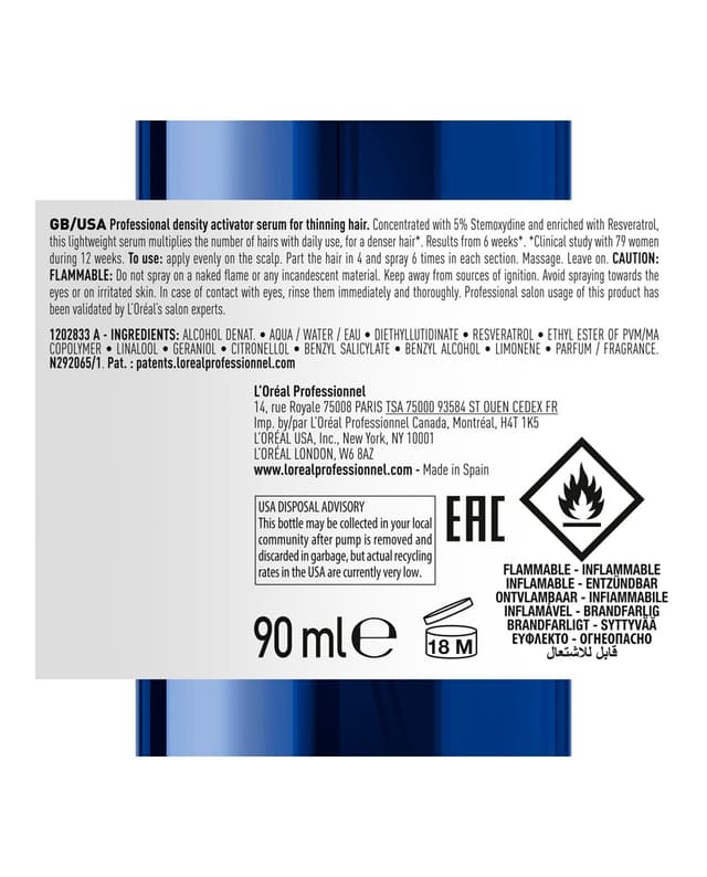Thumbnail 1 de L'Oréal Professionnel Activador de densidad Serioxyl Advanced 90 ml
