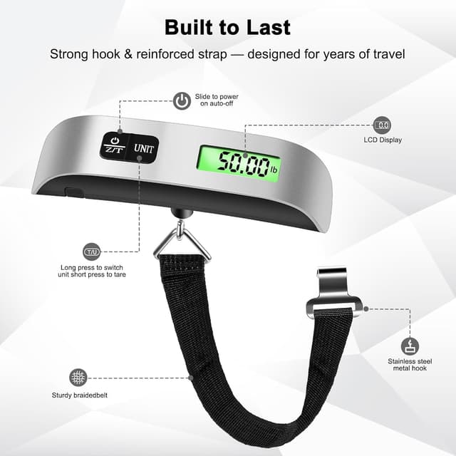Thumbnail 5 de Digital Luggage Scale 110lb