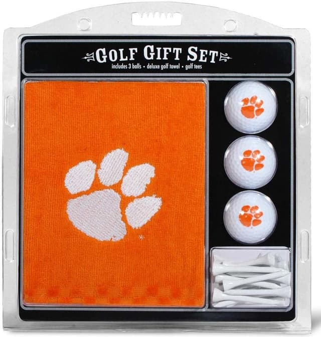 Detalle de Team Golf NCAA Gift Set Embroidered Golf Towel, 3 Golf Balls, and 14 Regulation Tees