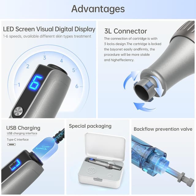 Thumbnail 1 de M8S Microneedling Pen Elektrisch 0-2,5 mm