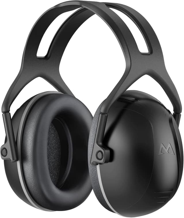 Detalle de ERM TOOL Ear Defenders noise reduction safety ear muffs (35 dB SNR) with carry bag