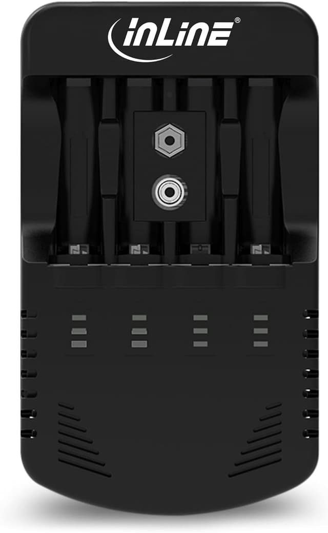 Detalle de InLine 01286 Ladegerät für NiCd/NiMH: AA, AAA und 9V-Block