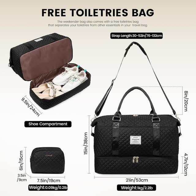 Thumbnail 1 de LOVEVOOK Sac de Voyage Femme 53x24x38 cm