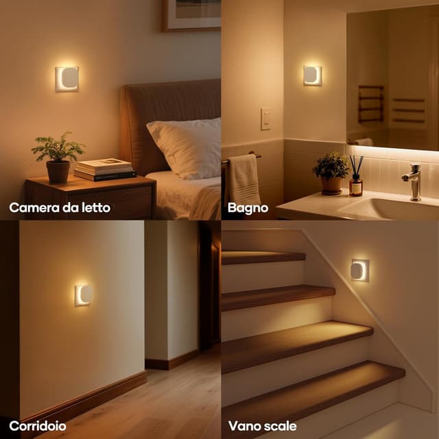 Thumbnail 4 de Suright 2 Pezz Luce Notturna Bambini 2700K