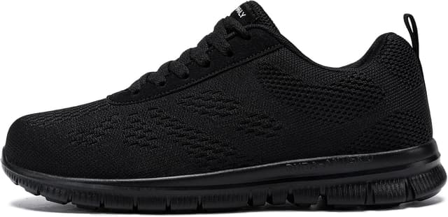 Detalle de DYKHMILY Safety Trainers for Men with Steel Toe Cap – Lightweight, Breathable, Puncture-Resistant Work Trainers