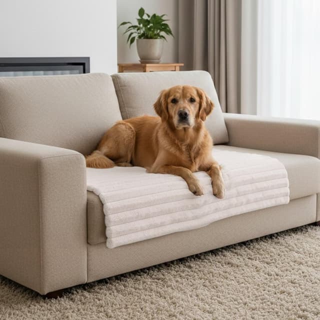 Detalle de NWK Fluffy cat mat 114cm x 70cm heating