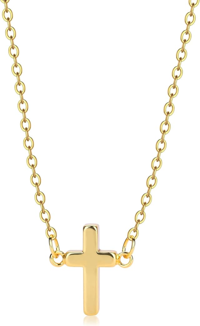 Detalle de BodyBonita Kreuzkette Damen 16 Zoll