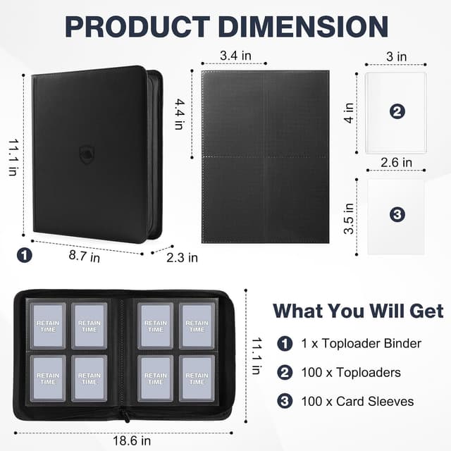 Thumbnail 1 de Toploader Binder Holds 160 Toploaders