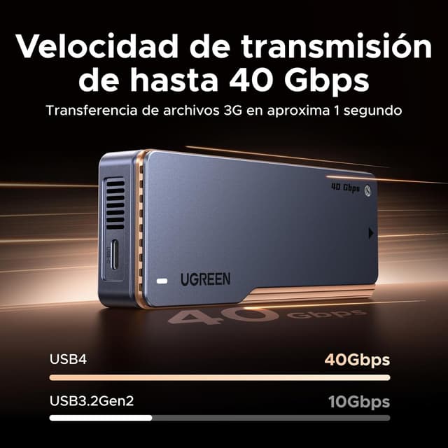 Detalle 2 de UGREEN Carcasa NVMe M2 2280 40 Gbps