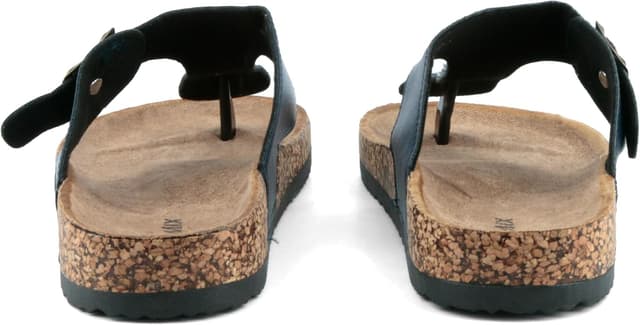 Detalle de JOMIX infradito uomo con fibbia regolabile, suola in sughero e design a punta (MCI250209)