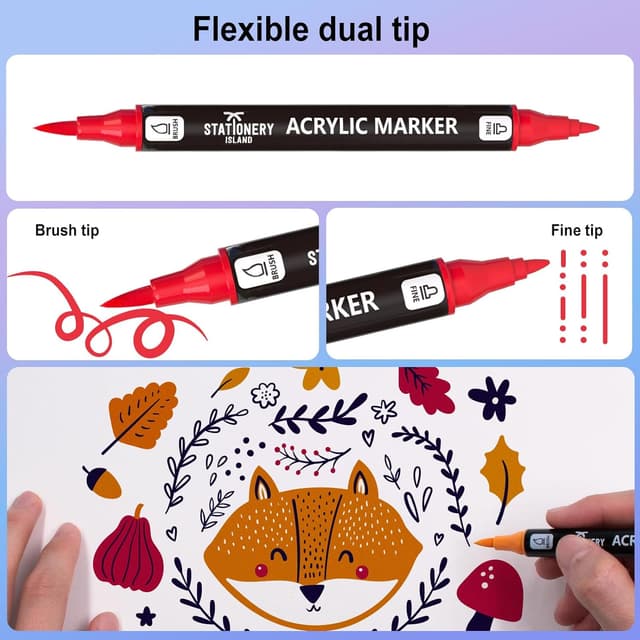 Thumbnail 4 de Stationery Island Acrylstifte 36 Farben 1–5 mm