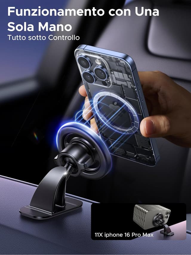 Detalle de UGREEN Supporto Auto MagSafe 2 in 1 20N