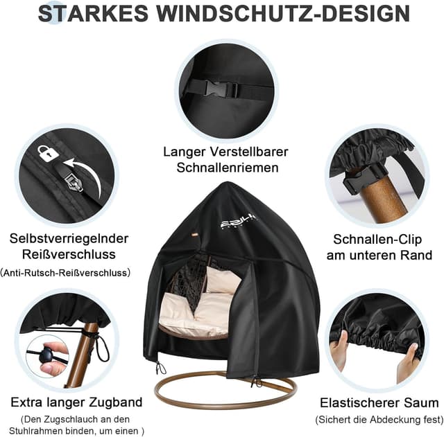 Detalle 2 de Ezilif Hängesessel Abdeckung 230 x 200 cm