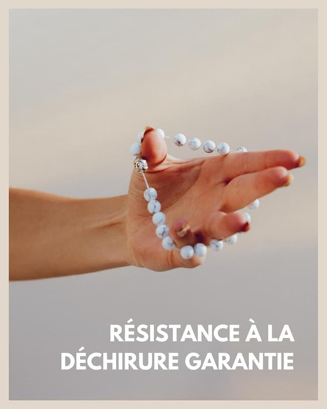 Detalle de GOOD.designs Bracelet de perles en pierres naturelles à tête de bouddha (ajustable, homme & femme)