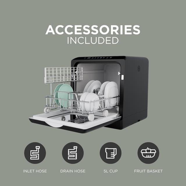 Detalle de Mini countertop dishwasher with 5L tank