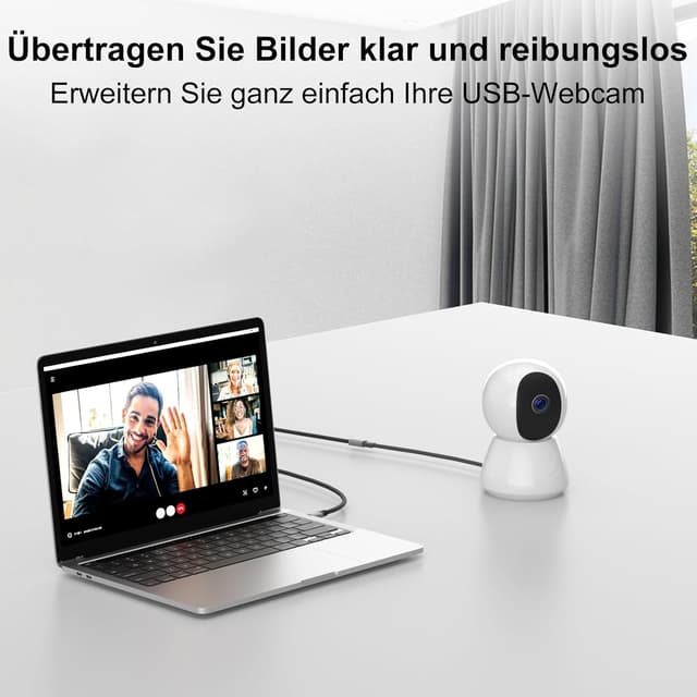 Detalle de lalasis USB 3.0 Verlängerungskabel 5 m (USB-A auf USB-A, bis 5 Gbit/s)