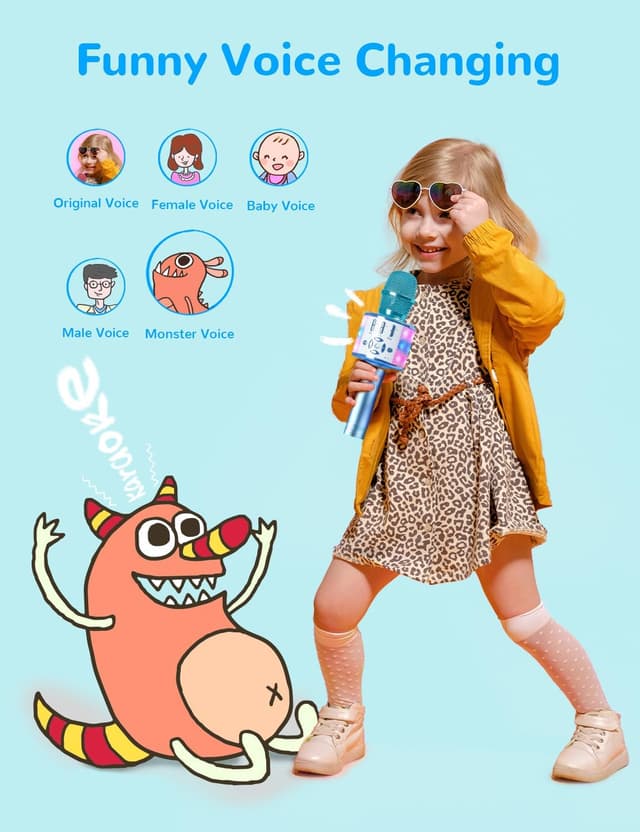 Thumbnail 4 de Amazmic Kids Karaoke Microphone 4-6h 🎤