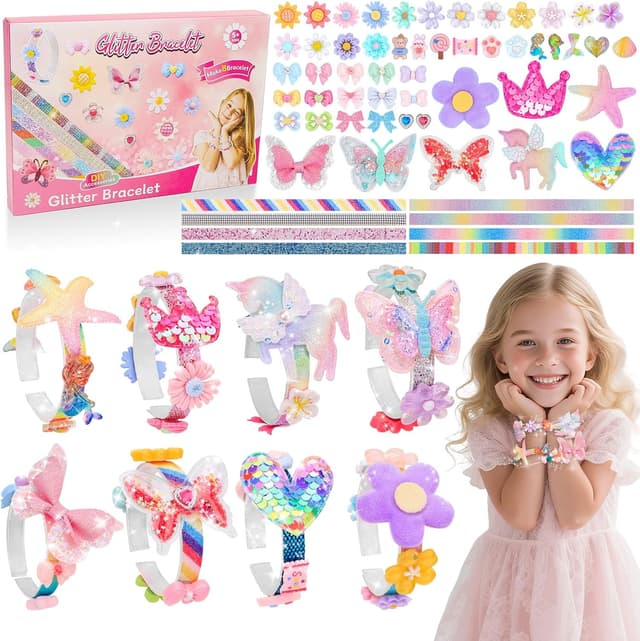 Detalle de MPQMPQ Friendship Bracelet Making Kit DIY Jewellery Set for Girls (ages 5–12)