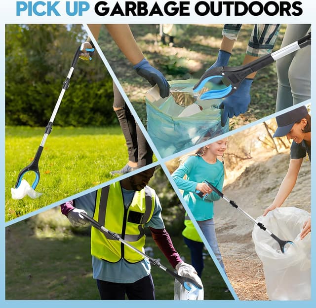 Detalle de LINKINNO Pinza telescopica da 91 cm con punta magnetica e testa rotante 360°