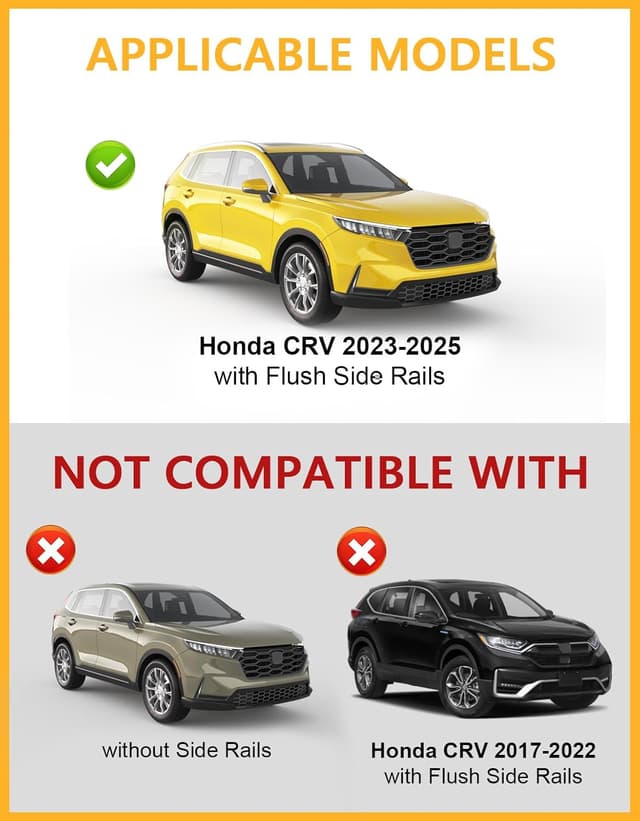 Detalle 2 de Tuyoung Aluminum Roof Crossbars for Honda CRV 2023-2026