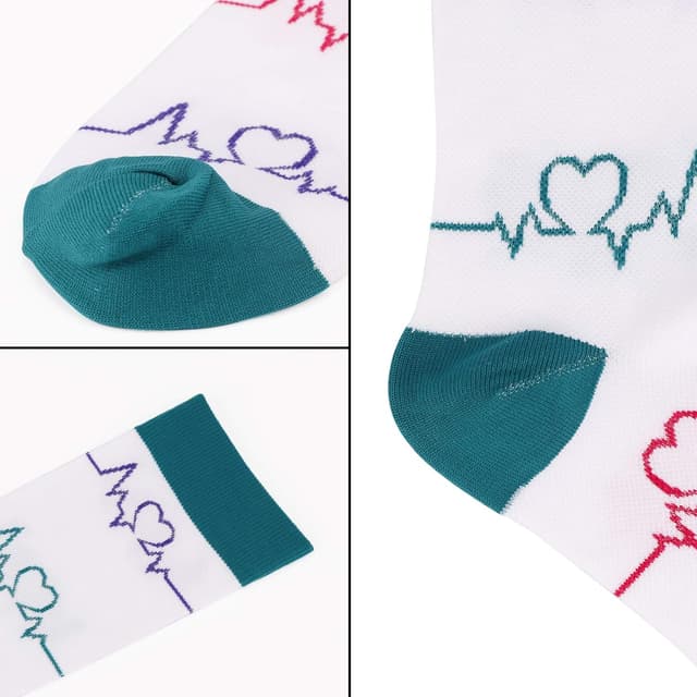 Detalle de DRESHOW Kompressionsstrümpfe für Damen & Herren – Kompressionssocken für Sport, Laufen, Radfahren & Flugreisen