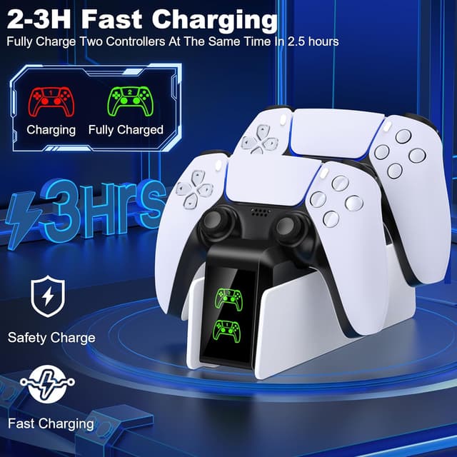 Detalle 2 de PS5 DualSense Controller Charger — Fast Dock